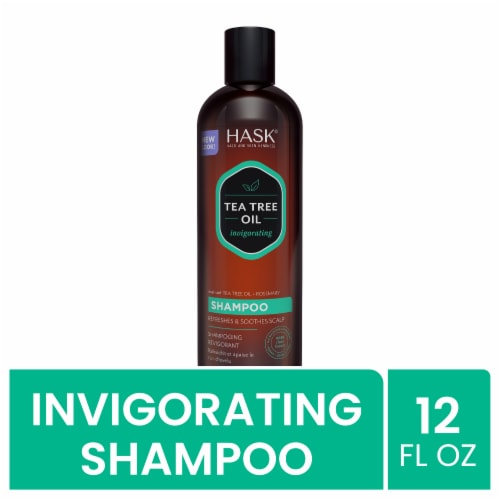 Hask® Tea Tree Oil & Rosemary Invigorating Shampoo Perspective: front