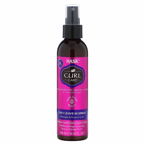HASK CURL CARE 5N1 LV IN SPRAY 6Z Perspective: front