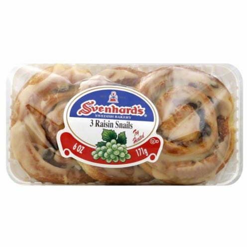 Svenhard's Swedish Bakery Raisin Snails Perspective: front