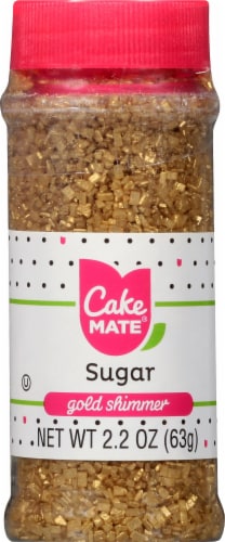 Cake Mate Decorating Cupcake Gems Glitter Gold Perspective: front