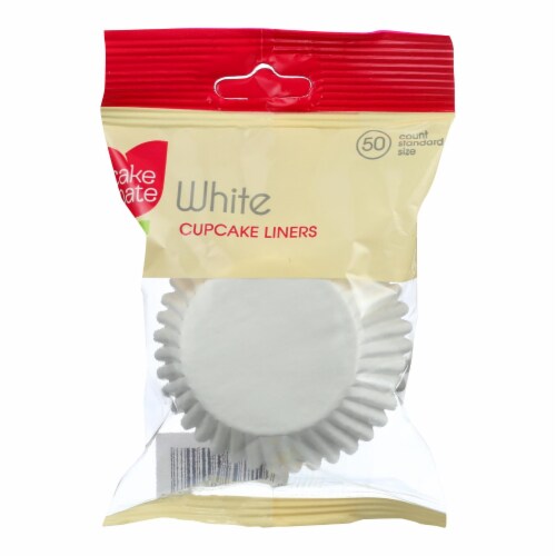 CM White Cupcake Liners 50ct - Ea Perspective: front