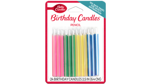 Betty Crocker Pencil Birthday Candles Perspective: front