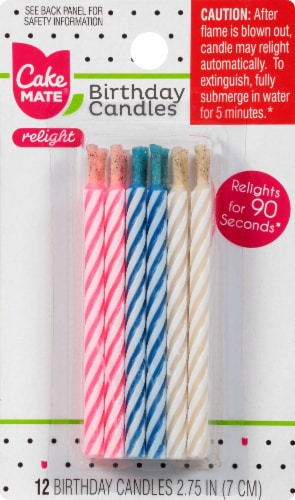 Cake Mate Relight Birthday Candles Perspective: front