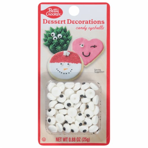 Betty Crocker™ Dessert Decorations Candy Eyeballs Perspective: front