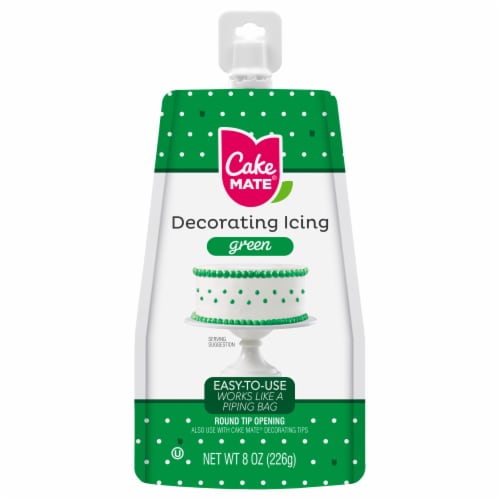 Cake Mate Green Decorating Icing Perspective: front