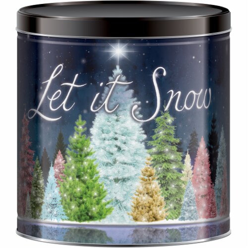 PopCorn Pop Let It Snow Gift Popcorn Tin Perspective: front