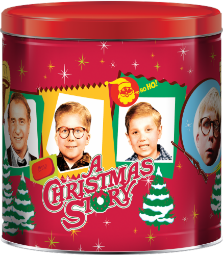 Popcorn A Christmas Story Popcorn Tin Perspective: front