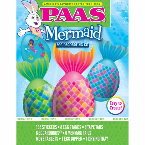 PAAS® Mermaid Egg Decorating Kit Perspective: front