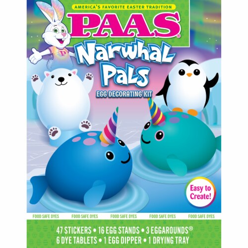 PAAS® Narwhal Pals Egg Decorating Kit Perspective: front