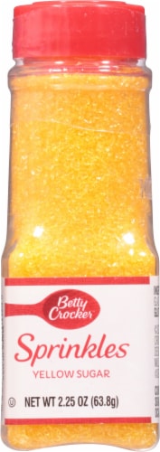 Betty Crocker Yellow Sugar Sprinkles Perspective: front