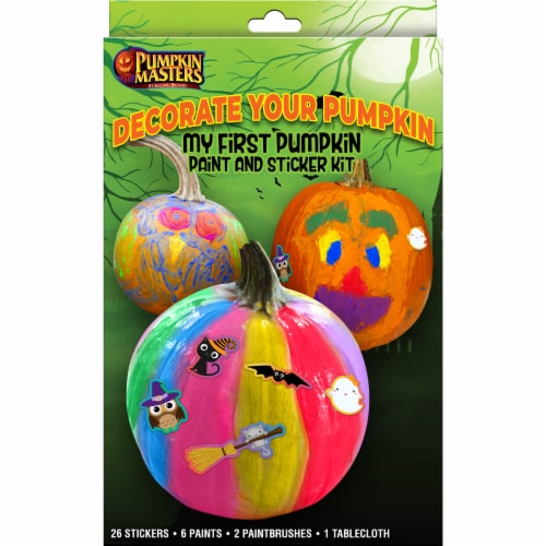 Pumpkin Masters My First Pumpkin Paint and Sticker Kit Perspective: front