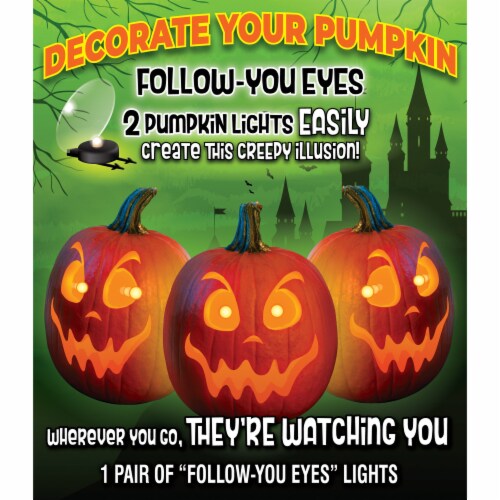 Pumpkin Masters Follow You Eyes Lights Perspective: front
