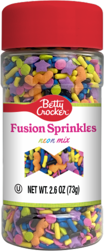 Betty Crocker Neon Mix Fusion Sprinkles Perspective: front