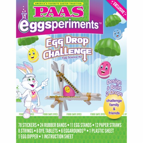 PAAS® Eggsperiments™ Egg Drop Challenge Egg Science Kit Perspective: front