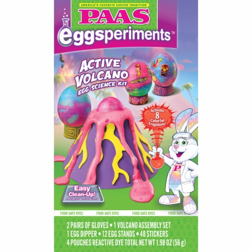 PAAS® Eggsperiments™ Active Volcano Egg Science Kit Perspective: front