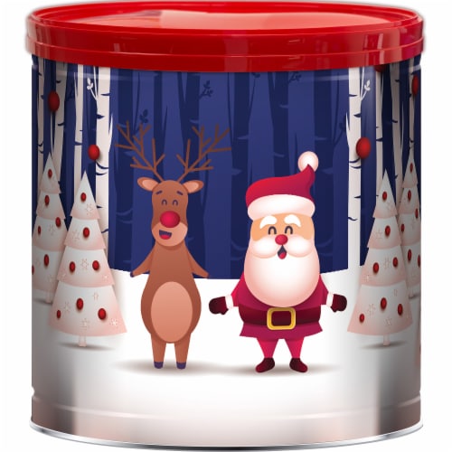 GiftPop Snow Cone Forest Variety Popcorn Holiday Bucket Perspective: front