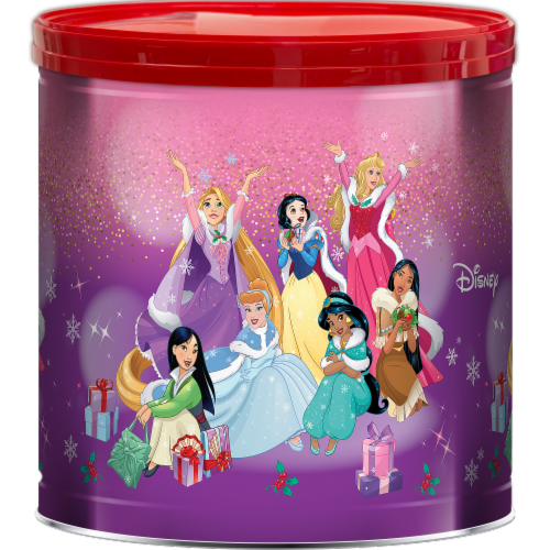 GiftPOP™ Disney Pricesses Variety Popcorn Holiday Bucket Perspective: front
