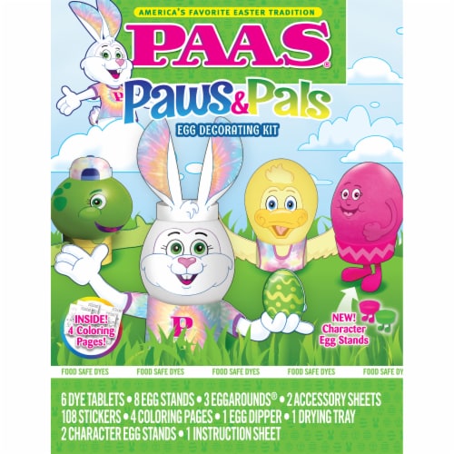 PAAS® Paws & Pals Easter Egg Decorating Kit Perspective: front