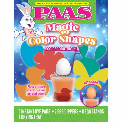 PAAS® Magic Color Shapes Egg Decorating Kit Perspective: front
