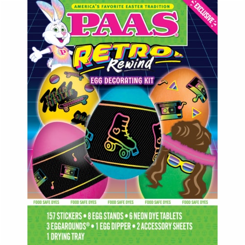 PAAS® Retro Rewind Egg Decorating Kit Perspective: front