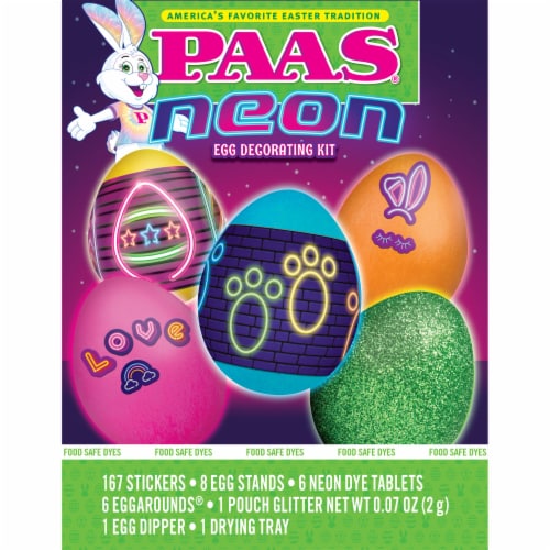 PAAS® Easter Neon Egg Decorating Kit Perspective: front