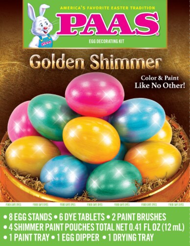 PAAS® Golden Shimmer Egg Decorating Kit Perspective: front