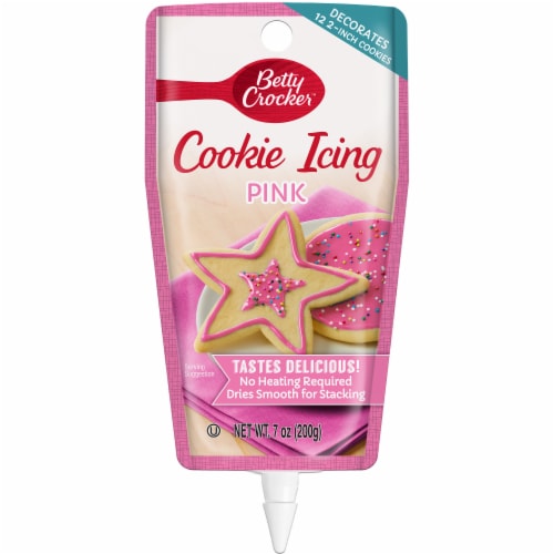Betty Crocker Pink Decorating Cookie Icing Perspective: front