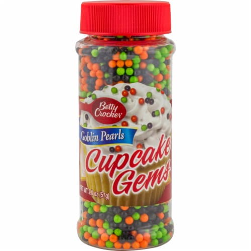 Betty Crocker™ Goblin Pearls Cupcake Gems Sprinkles Perspective: front