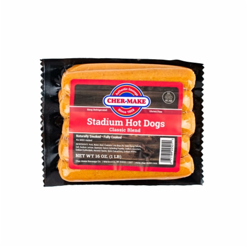 Cher-Make Classic Blend Stadium Hot Dogs Perspective: front
