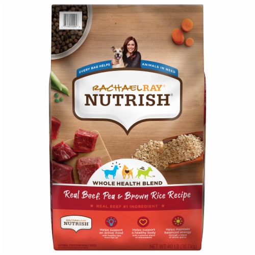 Rachael Ray Nutrish® Real Beef With Pea & Brown Rice Natural Dry Adult Dog Food Perspective: front