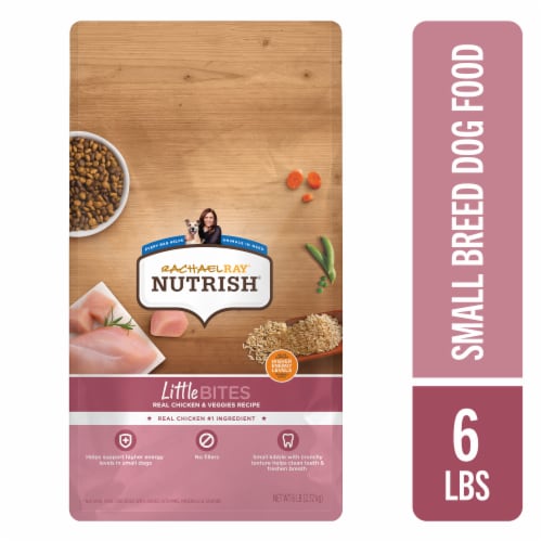 Rachael Ray Nutrish Little Bites Real Chicken and Veggies Dry Dog Food Perspective: front