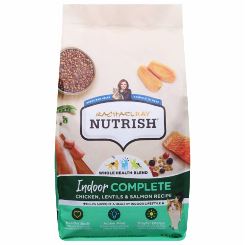 Rachael Ray™ Nutrish® Indoor Complete Chicken with Lentils & Salmon Dry Cat Food Perspective: front
