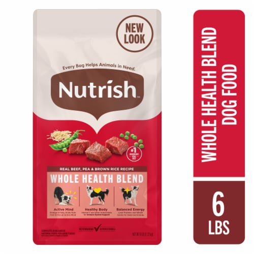 Rachael Ray Nutrish Real Beef, Pea & Brown Rice Recipe Dry Dog Food Perspective: front