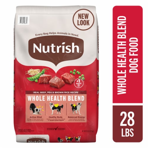 Rachael Ray® Nutrish® Whole Health Blend Adult Dry Dog Food Real Beef, Pea & Brown Rice Recipe Perspective: front