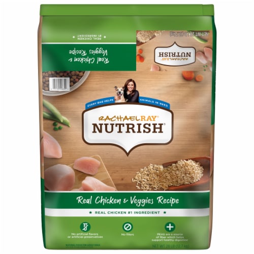 Rachael Ray® Nutrish® Real Chicken & Veggies Recipe Dry Dog Food Perspective: front