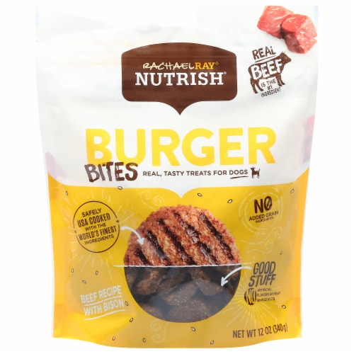 Rachael Ray® Nutrish® Burger Bites Dog Treats Perspective: front