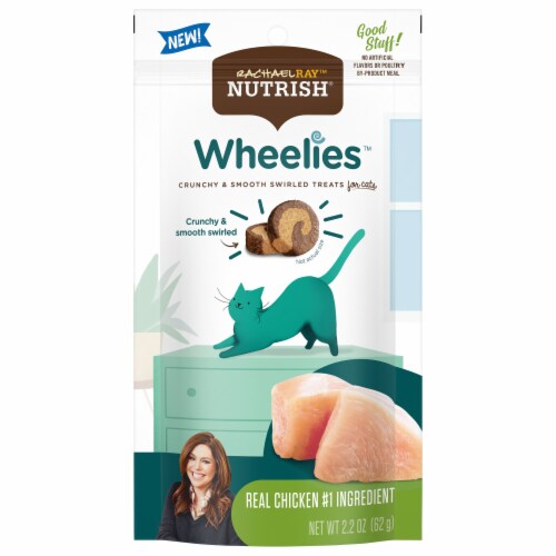 Rachael Ray Nutrish Wheelies Real Chicken Cat Treats Perspective: front