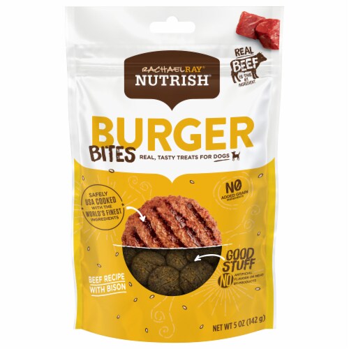 Rachael Ray® Nutrish® Burger Bites Dog Treats Perspective: front