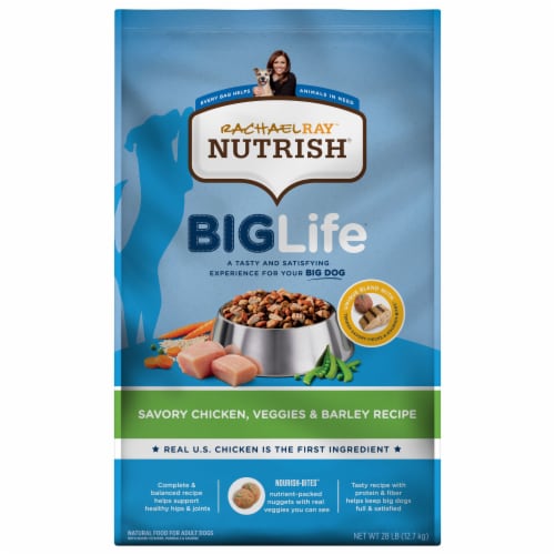 Rachael Ray Nutrish Big Life Savory Chicken Veggie & Barley Dry Adult ...