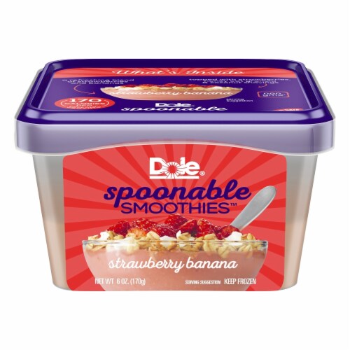 Dole® Strawberry Banana Spoonable Smoothie Perspective: front