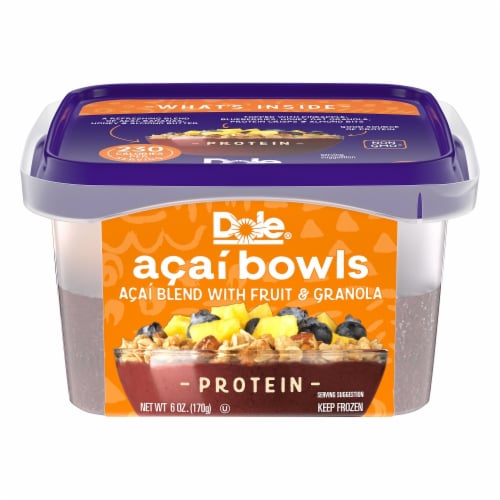 Dole® Acai Bowls Protein Blend Flavor Smoothie Perspective: front