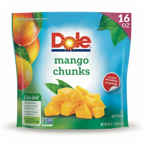 DOLE® Frozen Mango Chunks Perspective: front