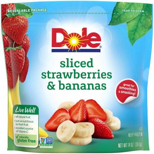 Dole® Frozen Sliced Strawberries & Bananas, 14 oz Dillons Food Stores