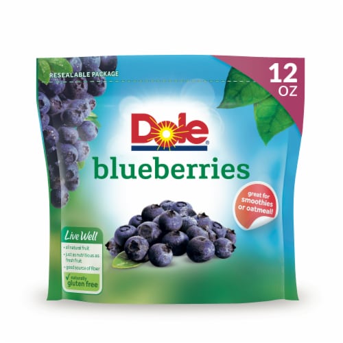 DOLE® Frozen Blueberries Perspective: front