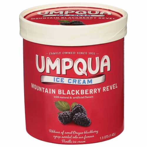 Umpqua Mountain Blackberry Revel Ice Cream Tub Perspective: front