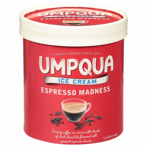 Umpqua Espresso Madness Ice Cream Tub Perspective: front