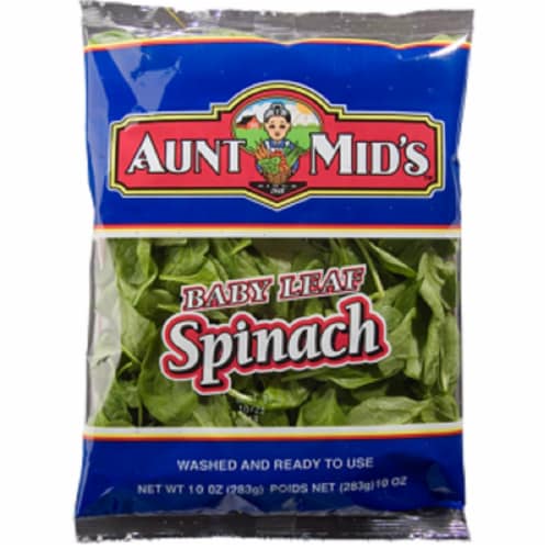 Aunt Mid's Baby Leaf Spinach Perspective: front