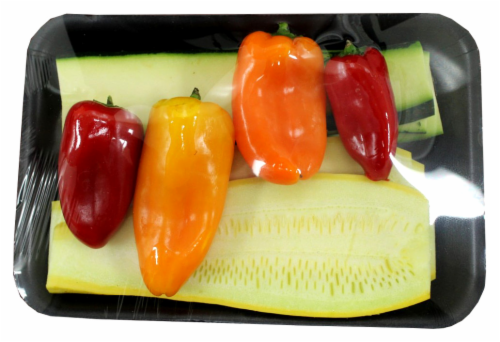 Zucchini Griller with Mini Peppers Perspective: front