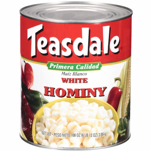 Teasdale White Hominy Perspective: front