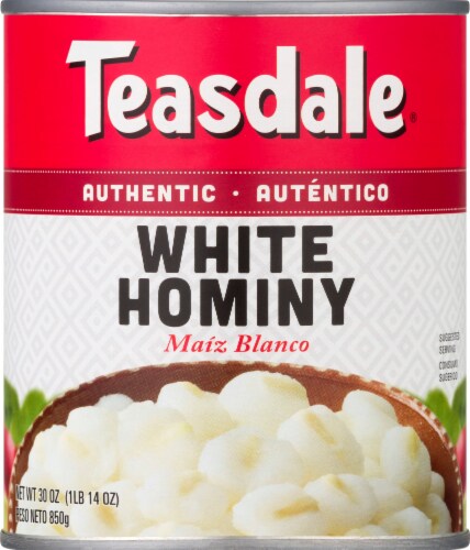 Teasdale® White Hominy Perspective: front